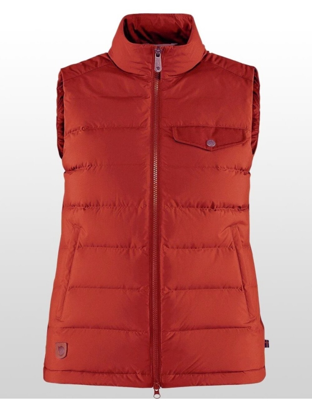 Fjallraven Women greenland  Quilted Vest Burnt Orage Sz Xs